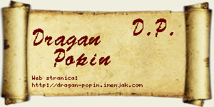 Dragan Popin vizit kartica